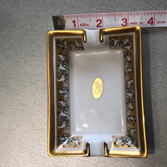 LIMOGES 22k gold /Cherubs/horses rings+things dish - Picture 3 of 11